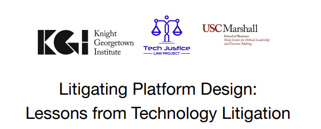 Litigating Platform Design: Lessons from Technology Litigation